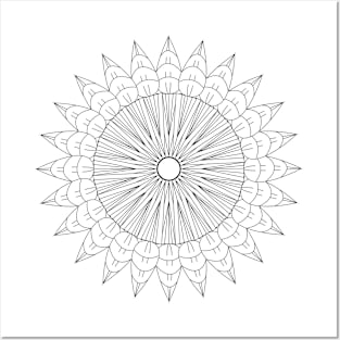 Coloring Mandala Posters and Art